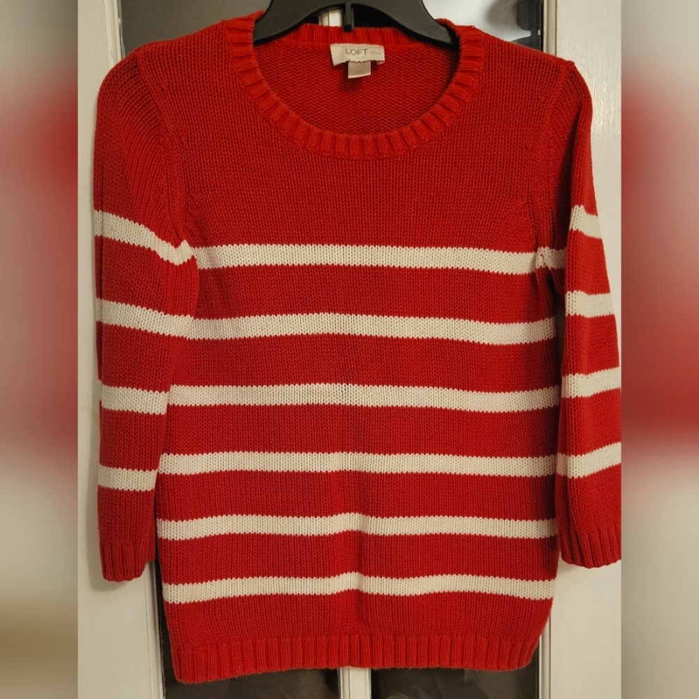 Ann Loft size medium red sweater